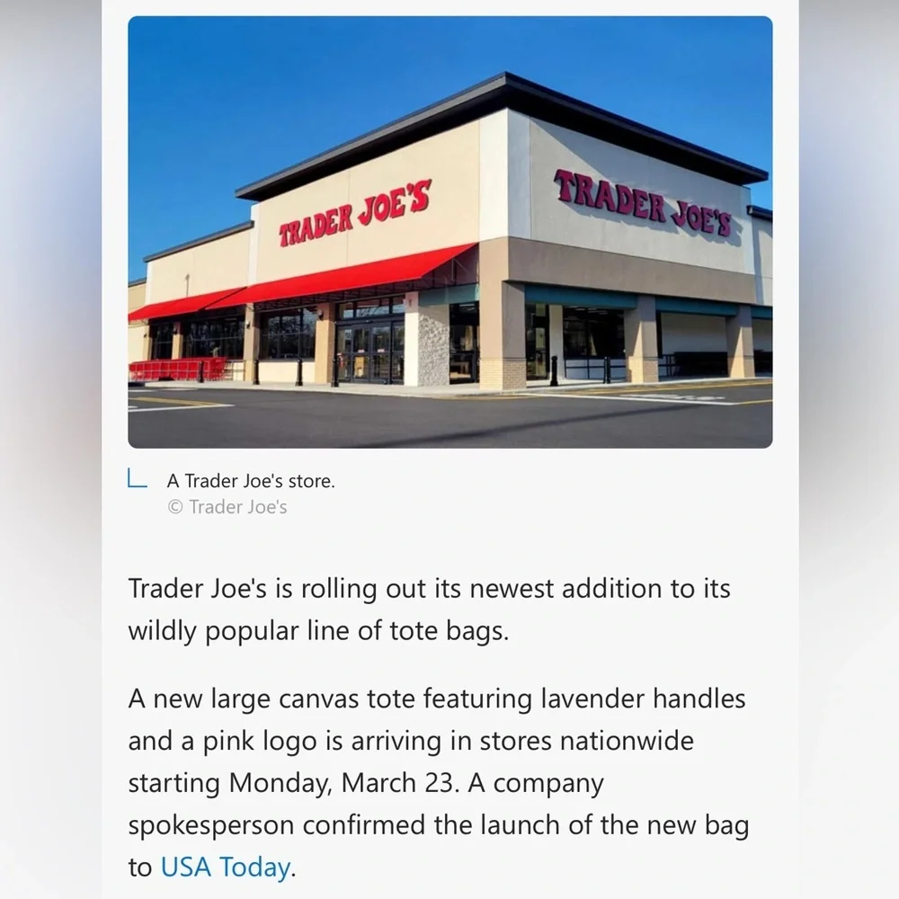 Trader JoeS **sold as
